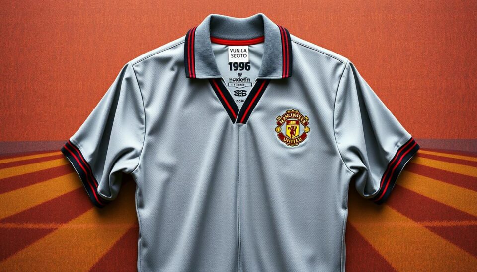 Manchester United grey jersey 1996