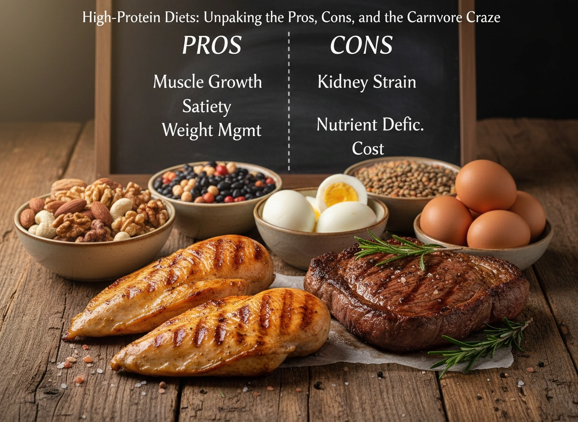 High-Protein Diets: Unpacking the Pros, Cons, and the Carnivore Craze