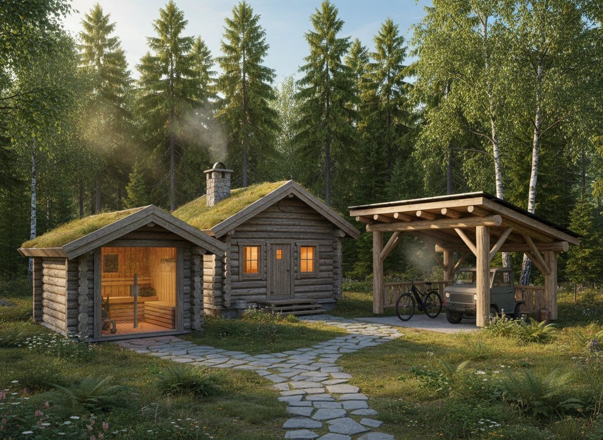 How to Build a Sustainable Lifestyle with Log Cabins, Outdoor Saunas, and Timber Carports