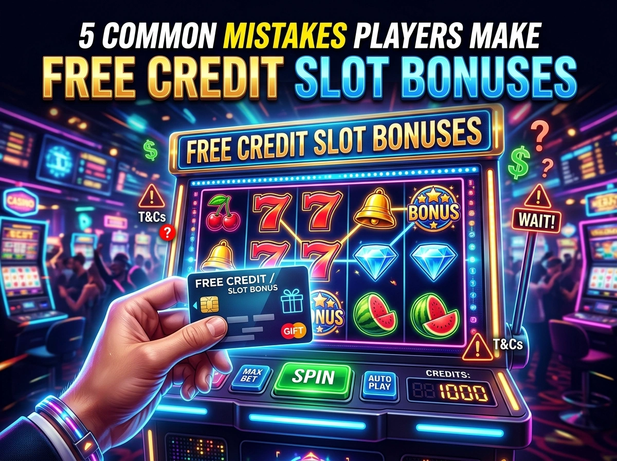 5 Common Mistakes Players Make With Free Credit Slot Bonuses