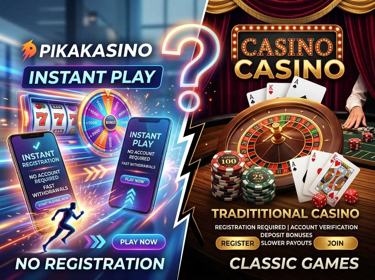 Pikakasino vs Traditional Online Casino: Which Is Right for You?